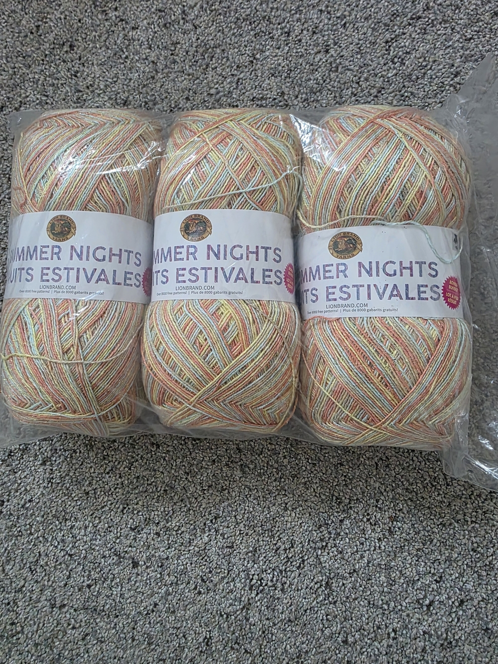 LYON Brand Summer Nights Yarn- 3 skeins